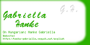 gabriella hanke business card